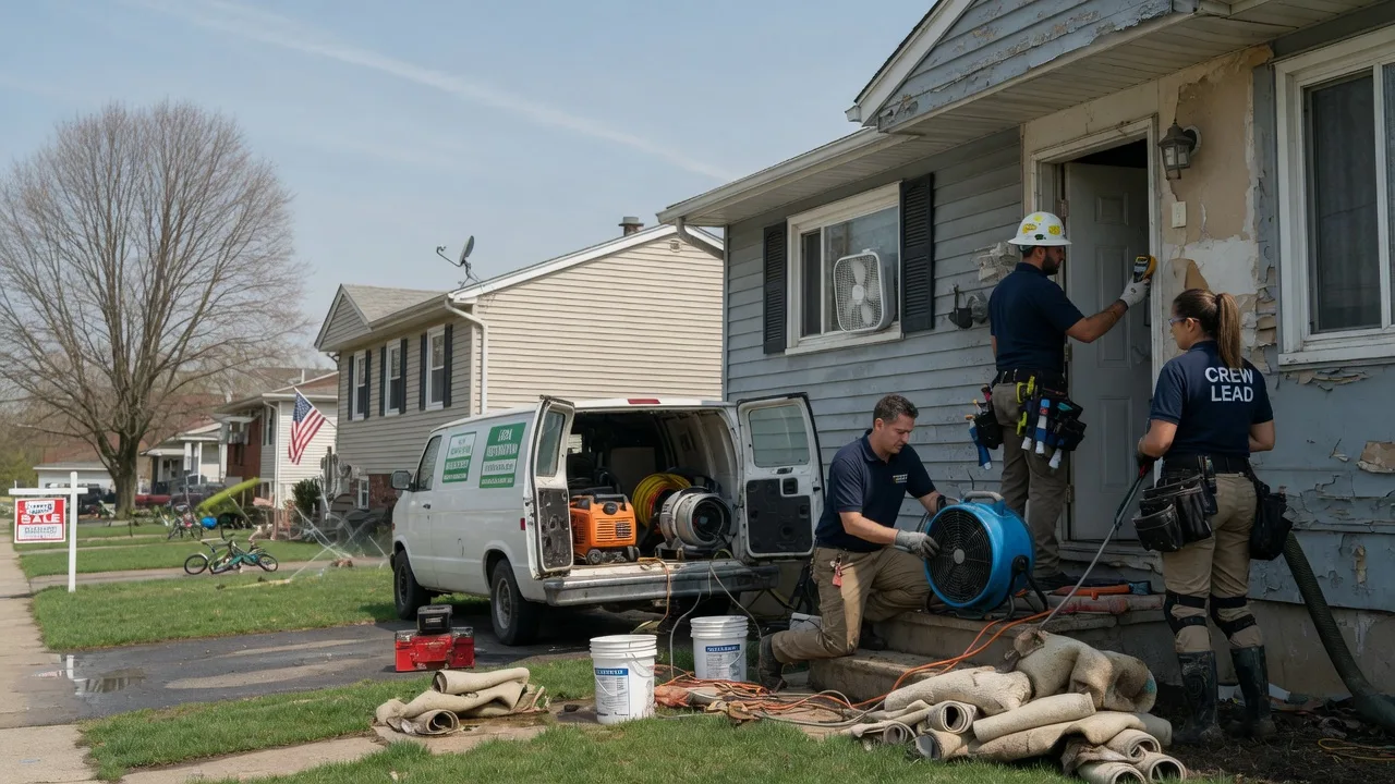 Flood Cleanup in Port Crane, NY near me
